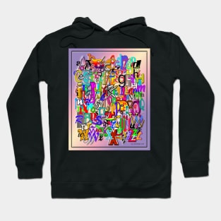 English Alphabet Hoodie